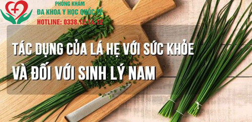 chữa xuất tinh sớm bằng lá hẹ 